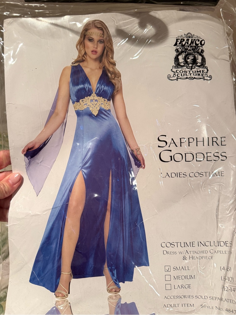 Sapphire Goddess Girls' Costume - Blue